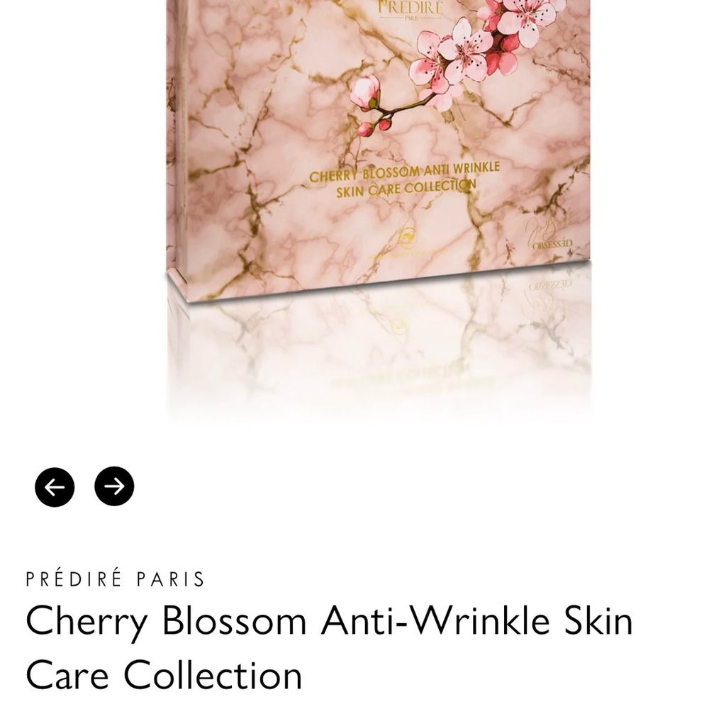 Cherry Blossom Anti-Wrinkle Skin Care Set - Silver